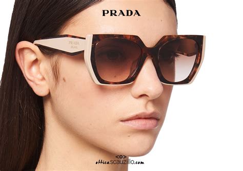 Prada SPR15W Square Sunglasses .